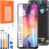 Arbilato LCD Schermo per Samsung Galaxy A50 2019- A505 Display Digitizer Touch Schermo Assembly con Strumenti(Nero con Cornice,6,4)