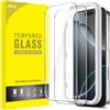 JETech Pellicola Protettiva per iPhone 16 Pro 6,3 Pollici, Vetro Temperato Film con Strumento di Installazione Facile, Compatibile con Cover, HD Chiaro, Pacco da 2