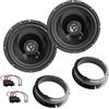 Sound Way Coppia Altoparlanti Casse 165 mm 2 vie con adattatori per auto Autoradio compatibili con VW Volkswagen Golf 4, Golf 5, Passat 3B, Polo 9N, New Beettle, Bora, Seat leon Toledo, Fabia, Audi A2
