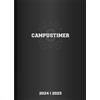 Alpha Edition Agenda settimanale Campustimer Black 2025 - Agende settimanale 17 mesi Campustimer 15 x 21 cm / 10 x 15 cm