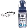ARENA Cobra Ultra Swipe Mr, Occhialini Unisex Adulto, Silver-White, Tu & Antifospray Swim, Spray Anti Appannamento Istantaneo Per Occhialini Unisex Adulto, Trasparente (Transparent), Taglia Unica