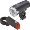 Prophete Unisex - Adulto LED Set di luci a batteria 30/15 Lux commutabile, Nero, Taglia unica