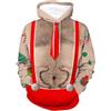 Generico Maglione di Natale Simpatici Giacca Uomo Taglia 64 Felpe Brutte Natalizie Girocollo Maglioni Donna Vestiti Felpa con Cappuccio Pile