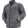 EMUKFD Giacche da uomo in pile Sherpa, con cerniera e colletto rialzato, con tasca, invernali, calde, casual, pesanti e pelose, bomber tattici, Nero , XL