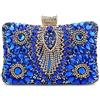 Fiorky Borse da sera da donna con diamanti Strass Pochette da festa di nozze Borse da sera glitterate for feste Club di nozze (Blu)