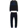 hermet Inter Pigiama Uomo in Felpa 100% Cotone Serie Speciale Prodotto Ufficiale Squadra (L)