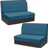 Hoowarm Velluto Fodere per Cuscini per Dinette per Camper Copridivano Elasticizzato Senza Braccioli 1/2 Pezzi, Copridivano Coprisedili per Camper Fodera per Divano Cuscino Antiscivolo(#28,2 Backrest+2 Bench C