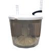 KEKRAV BOSUGE Studente Mini Lavatrice E Centrifuga Portatile A Manovella Non Elettrico Contiene Fino A 2 kg per Campeggio, Roulotte All'aperto Piccoli Appartamenti Viaggio Dormitorio,Grigio