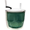 BOSUGE Studente Mini Lavatrice E Centrifuga Portatile A Manovella Non Elettrico Contiene Fino A 2 kg per Campeggio, Roulotte All'aperto Piccoli Appartamenti Viaggio Dormitorio,Verde