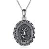 AXELUNA Collana della dea greca in argento sterling Artemide dea della caccia mitologia gioielli per le donne regali, Argento sterling