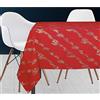 Soleil d'ocre Commettere Pareno, Poliestere, Rosso, 180 X 180 cm