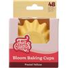 FunCakes Tazze da Forno Bloom Giallo Pastello pk/48, Pirottini per Cupcake Muffin Brownies Tazze di Carta Pirottini sono Resistenti al Grasso, 48 Pezzi