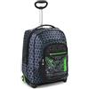 Seven Trolley Fit Seven Winged, Nero, 35 Lt, 2in1 Zaino con Sollevamento Spallacci per uso Trolley, Scuola & Viaggio