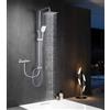 Elbe®Colonna doccia senza rubinetto, con soffione quadrato da 20 cm in acciaio inox 304