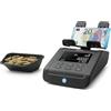 Safescan 6165 Macchina contasoldi che conta monete e banconote, Contamonete con riconoscimento automatico del rotolo di monete, Bilancia conta soldi per un conteggio semplice e veloce delle casse