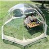NEPHRA Tenda A Bolle Glamping, Bubble Tent Dome House, 3 M / 3.6m Tenda Campeggio, Può Ospitare 2-5 Persone, Serra Da Interno, Cucinotto Da Campeggio per Campeggio, Spiaggia, Attività All'aperto(L:3m H:2.2m)