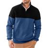 PADOLA Felpa Uomo Felpe con Cappuccio con Mezza Zip Uomo Pullover A Maniche Lunghe Felpa Invernale Calda Combinazione di Colori(M,Marrone)