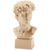 PALAIS ROYAL Scultura Figura Busto David di Michelangelo 18cm Beige Resina