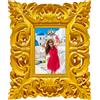 PALAIS ROYAL Neopop Portafoto Cornice Barocco 25x30cm (interno 10x15cm) Giallo