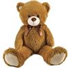 Jemini 100873 - Orso di peluche marrone con fiocco +/- 100 cm