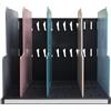 Exacompta - Rif. 390606D - Ordinatore verticale MODULOTOP con 5 divisori Skandi, per ordinamento di posta o documenti A4+, dimensioni: profondità 30 x larghezza 28,8 x altezza 25,5 cm, assortiti