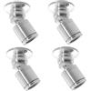 yeerockal 4 Mini Faretti da Soffitto Orientabili a Soffitto LED Diametro Base Ø20mm Piccoli Faretti da Soffitto Bianco Caldo con Trasformatore