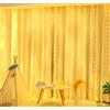 Kimuwote Tenda Luci LED, 3x2M 200 LED Tenda Luminosa, Luci per Tende a LED, Catena luminosa per Interni, Matrimonio, Feste, Natale, Camera (Bianco Caldo)