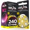 Udivita 240 Pile Per Apparecchi Acustici Udivita Misura 10 Batterie Zinco Aria - 40 Blister da 6 Pile