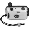 HUONIU La fotocamera inquadra e scatta per bambini retrò da 35 mm può essere riutilizzata per esterni, fotocamera a pellicola per studenti resistente alla pioggia (Nero Bianco)