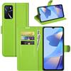 BOCTECH Cover per OPPO A54S / A16S / A16, Custodia a Libro Portafoglio in Pelle PU e Silione Morbido con Porta Carte, Magnetica e Supporto Flip Case Antiurto per OPPO A54S / A16S / A16, Verde
