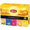 Lipton, Tè Nero Classico, 5 Varianti di tè neri aromatizzati, Con Ingredienti 100% Naturali, Gusto Intenso ed equilibrato, Ottimo per i Momenti di Piacere 50 Filtri, Idea Regalo