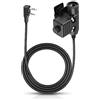 Agatige Cuffia Radio Militare PTT Bidirezionale, Walkie Talkie Adattatore U94 Spina Mobile a 2 Pin da 7,0 mm Push to Talk per Ken-wood/Bao-feng
