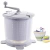 BOSUGE Disidratatore Mini Lavatrice A Manovella, Piccola Rondella Semiautomatica, Centrifuga Compatta, Manuale Portatile Non Elettrico, Adatto per Dormitorio da Campeggio,Grigio