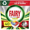 Fairy Pastiglie Per Lavastoviglie Fairy Platinum Plus Tutto In Uno Limone, 40 Capsule, La Migliore Pulizia Fairy Come Nuovo, Rimuove L'opacità E Previene Il Calcare