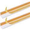 Alberts 423995 - Profilo angolare autoadesivo, in alluminio, bianco, 1000 x 30 x 30 mm, set da 2 pezzi