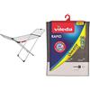 Vileda Aluminium 100 Stendibiancheria a Cavalletto in Alluminio, con Ali Laterali & 142473 Rapid Copriasse da Stiro Universale, in Cotone e Alluminio, Termoriflettente, con Fermacorda