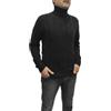 VEQUÈ Maglione Uomo Invernale Collo Alto Maglioncino Intrecciato Pullover Trecce Dolce Vita Caldo Traspirante (IT, Testo, XL, Regular, Regular, Nero)