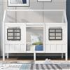 Home Enjoy DE Letto a casetta con finestre, senza materasso,200×90 cm, Bianco