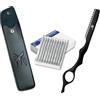 XE Xpert Excellence XE Stile di capelli Rasoio per sfoltire e texturizzazione - Pettine in acciaio inossidabile per lo styling delle piume