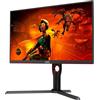 AOC Gaming U27G3X - Monitor UHD da 27 pollici, 160 Hz, FreeSync Pre., G-Sync comp., HDR400 (3840x2160, 1ms GtG, HDMI 2.1, DisplayPort) nero-rosso