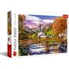 Trefl - Puzzle Baviera autunnale - 1000 Elementi, paesaggio bavarese, ponte, fiume, chiesa, vista sulle montagne, puzzle fai da te, tempo libero creativo, regalo, divertimento, puzzle classici