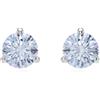 Swarovski Orecchini a lobo Solitaire, Taglio Round, Blu, Placcato rodio