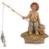 FONTANINI RAGAZZO PESCATORE 12CM STATUINA IN RESINA PRESEPE (F-50)