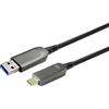 Vivolink PROUSBCAMMOP15 cavo USB 3.2 Gen 1 [3.1 1] 15 m C A Nero (USB-A to USB-C M/M Optic - Fiber Cable 15m Warranty: 144M) [PROUSBCAMMOP15]