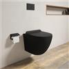 Parama Vaso WC sospeso in ceramica nero opaco rimless salvaspazio con sedile soft-close | Parigi
