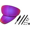 SAUCER Lenti di ricambio premium e kit in gomma per occhiali da sole Oakley Juliet ad alta difesa - rosso fuoco polarizzate