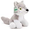 Zappi Co Giocattolo Peluche 100% Riciclato Lupo (Lunghezza 22 cm) Morbido e Cuddly Collezione di Animali Eco-Friendly Per il Primo Bambino Neonato