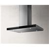 ELICA Cappa a Isola, Linea JOY ISLAND BLIX/A/90, 90 cm, Classe Energetica B, Acciaio Inox + Vetro Nero - PRF0104628A