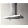 ELICA Cappa a Isola, Linea JOY ISLAND WHIX/A/90, 90 cm, Classe Energetica B, Acciaio Inox + Vetro Bianco - PRF0104629A