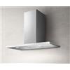 ELICA Cappa a Parete, Linea GALAXY WHIX/A/80, 80 cm, Classe Energetica C, Acciaio Inox + Vetro Bianco - PRF0009822B